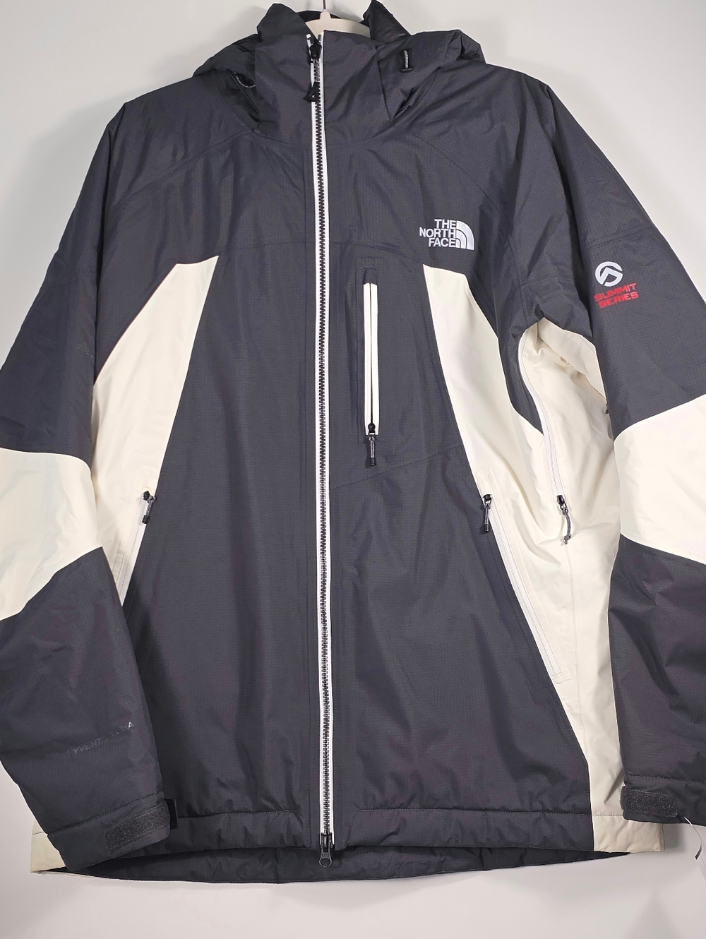 The North Face Men’s Black & White Waterproof Jacket